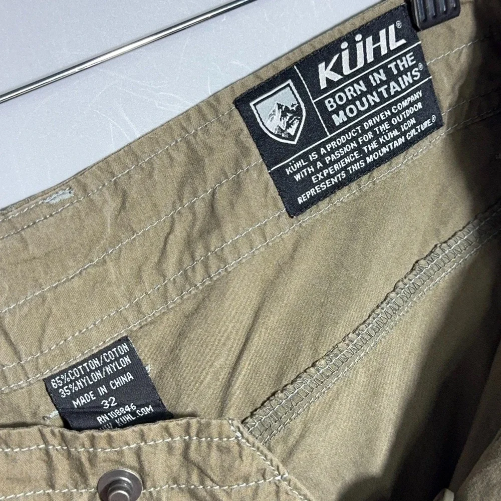 Kuhl Kontra Cargo Shorts Mens Size 32 Hiking Utility Brown Gorpcore